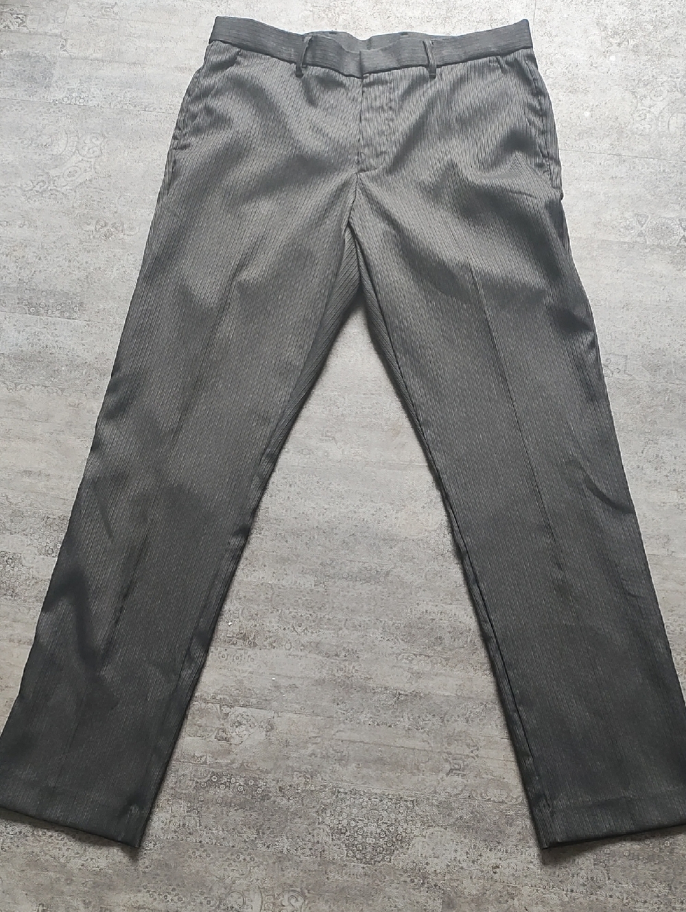 Perry Ellis Dark Charcoal Slim Fit Dress Pants, Never Worn